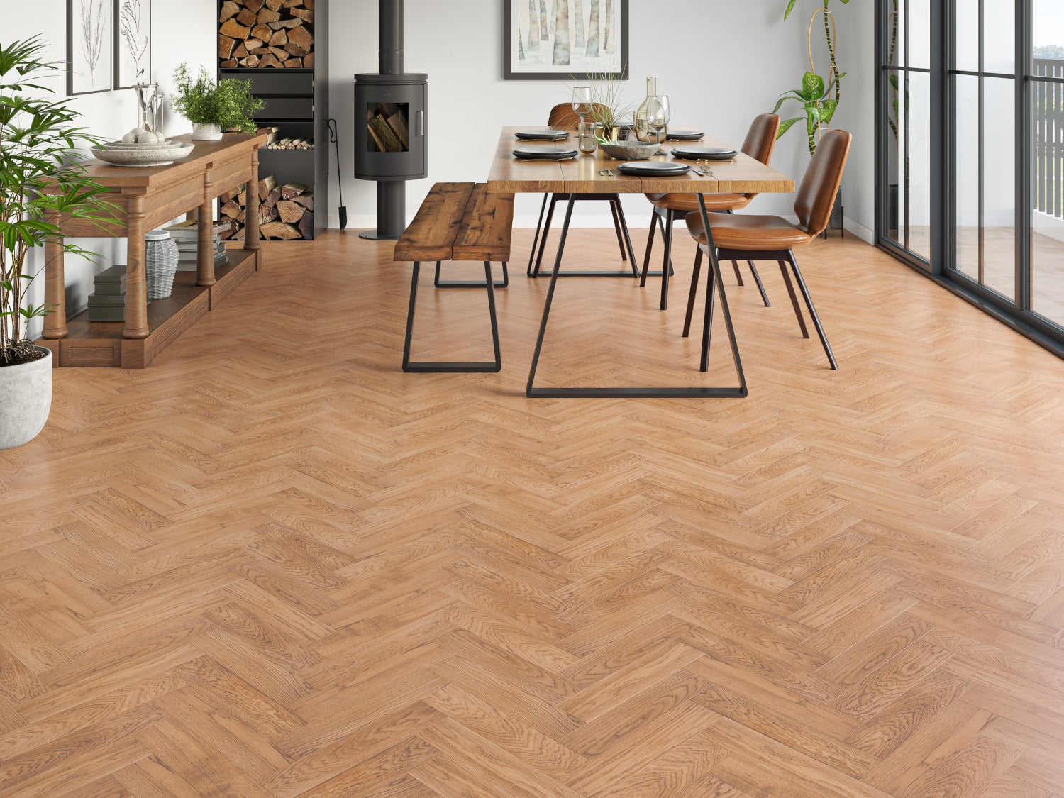 Kimberley-20/6 Engineered Oak-Herringbone image 1