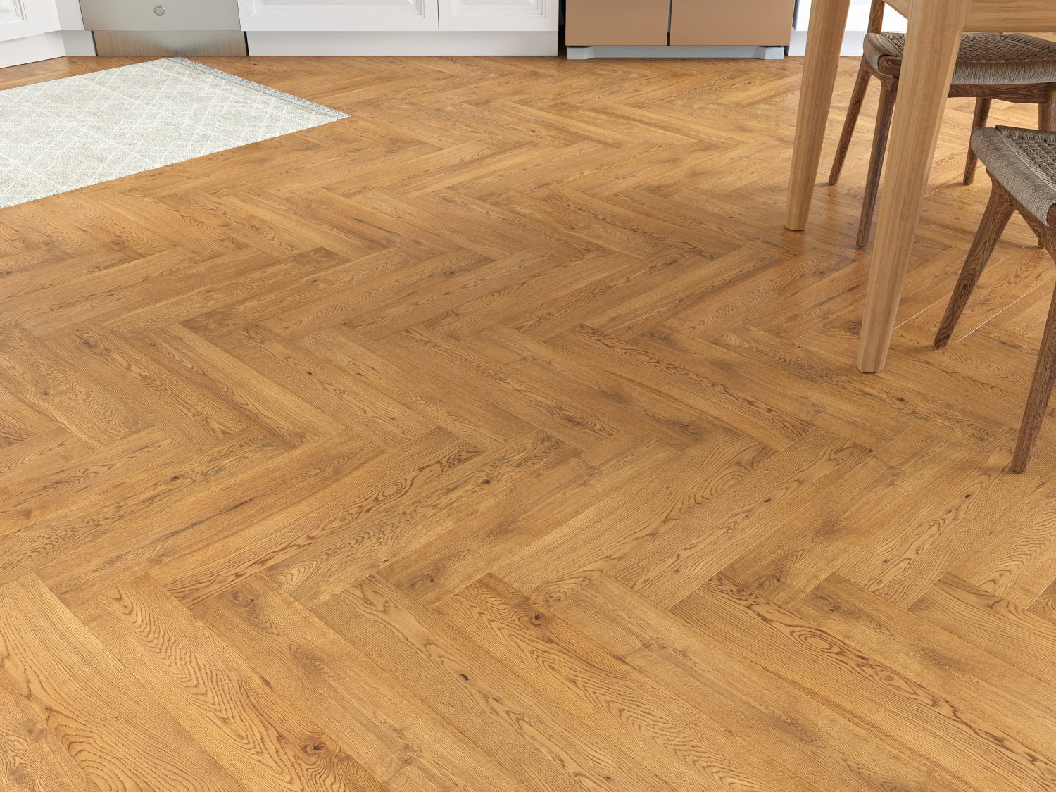 Squamish-15/4 Engineered Oak-Herringbone image 0