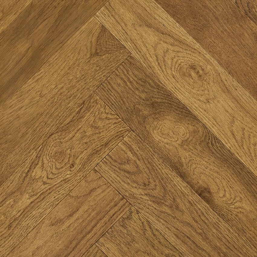 Cotswold-14/3 Brushed UV Lacquered Bourbon-Herringbone (90mm) image 0