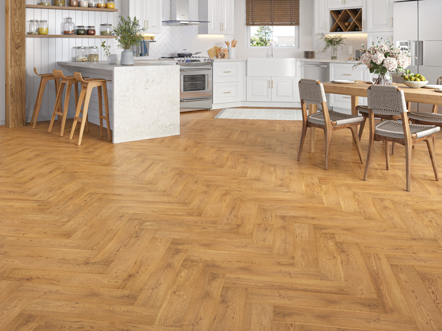 Squamish-15/4 Engineered Oak-Herringbone image 1