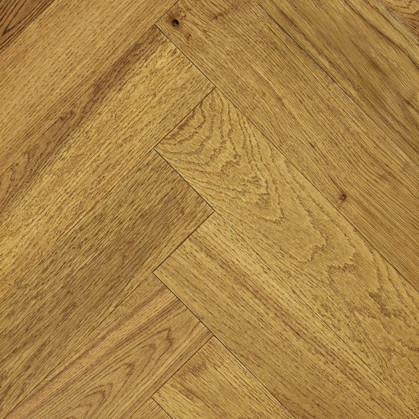 Cotswold-14/3 Brushed UV Lacquered antique haze-Herringbone (90mm) image 0