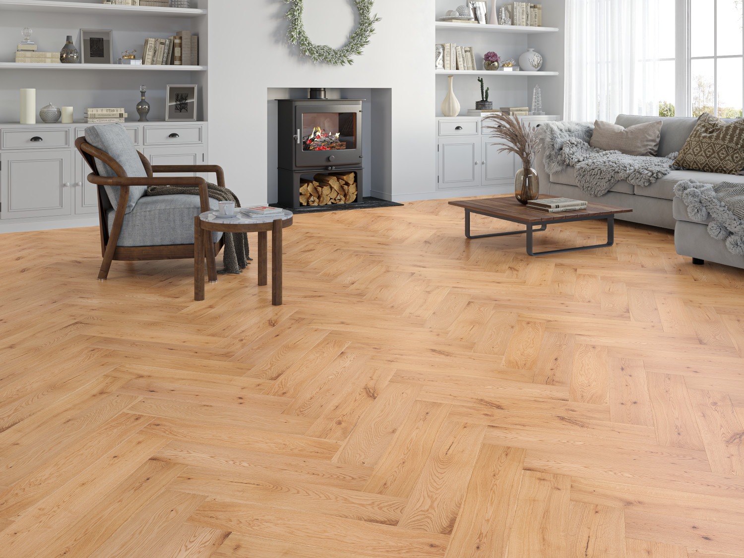 Nelson-15/4 Engineered Oak-Herringbone - Image 2